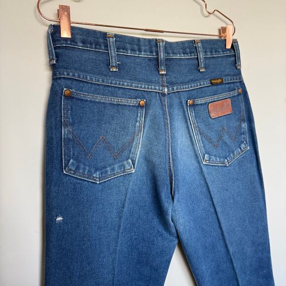 Lot of 2 Wrangler Mens Denim Jeans 33 Short Regular Fit Western Rodeo Cowboy - Picture 10 of 12